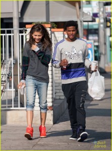 Zendaya and Claudio Encarnacion Montero leap high up in the air while spending some time together in Los Angeles over the weekend. “I always think about my little nieces,” Zendaya recently shared with Access Hollywood about her image. “I don’t wan